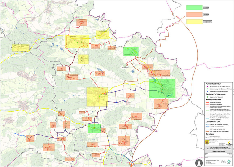 Übersichtskarte zum Breitbandausbau (PDF) Übersichtskarte zum Breitbandausbau (PDF)